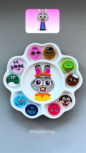 zootopia Sprunki color mixing 🎵 Guess the Final color! #colormixing