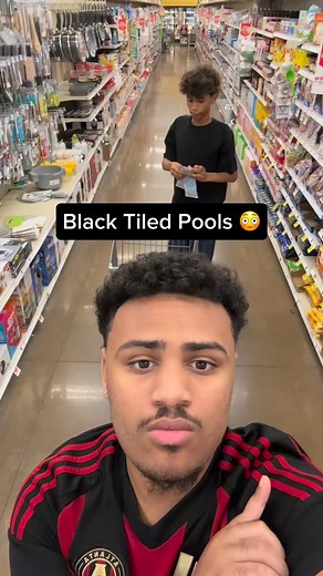 Black Tiled Pools 😳 #reels #scary #horror #pool #creepy #crazy #viral #interesting | Jaythekidmgmt