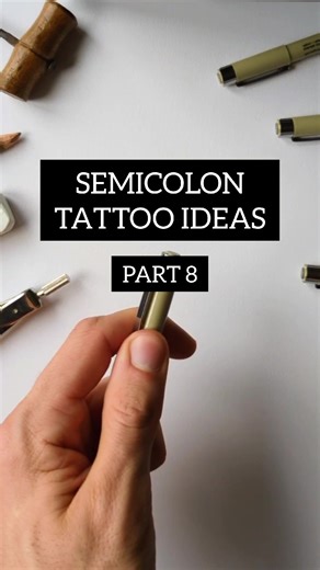 Empowering Mental Health Tattoo Ideas with Semicolon Symbol