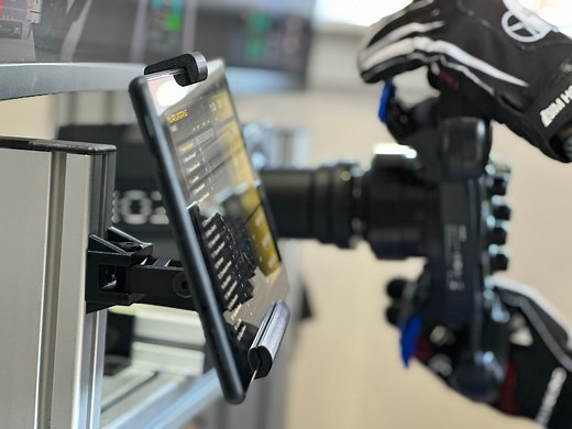 Adjustable Sim Racing Tablet Mount: Aluminum Cockpit Holder - Etsy