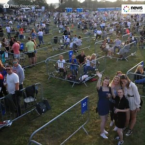 306K views · 1.9K shares | Thousands watched the world's first 'socially-distanced' gig overnight - could this be the future of festivals? | News.com.au | Facebook