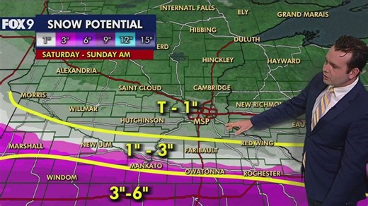 Minnesota weather: Snow accumulating in southern regions, dusting in Twin Cities
