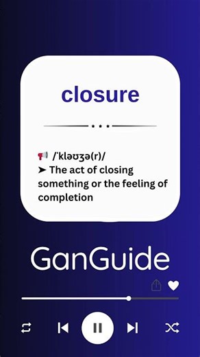 C1 English Word: CLOSURE | Meaning & Pronunciation