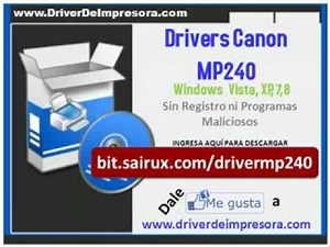 Descargar Driver de Canon MP240