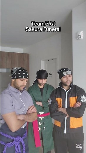 Naruto | Team 7 At Sakura Funeral #Naruto #Sasuke #sakura #anime #cosplay