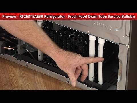 Samsung Refrigerator - Water Under Crisper Drawers - Drain Tube Repair