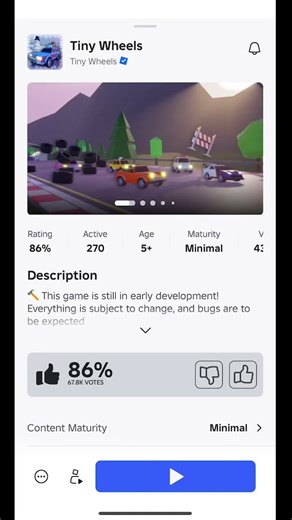 TINY WHEELS | Fun Racing & Miniature Adventures! #roblox