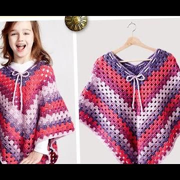 Amazing Crochet Poncho For Girls Patterns 2022 Crochet Pattern