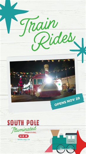 🌟Explore the South Pole on a Holiday Train Ride by Metro McAllen in just 5 Days!!! Then stay to see the Tallest Digital Christmas Tree in America🎄, 100 NEW Giant Lanterns, a Holiday Carnival🎡 , Santa🎅 & so much more!Opens Nov 29 at the McAllen Convention Center! Open Tues-Sun!❄️Tickets on sale now at SouthPoleOfTexas.com Thank you to our amazing partners for making this possible including: @H-E-B, Sames Lincoln McAllen, Lone Star National Bank, McAllen International Airport , Martinez Powers