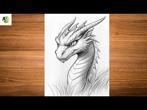 Dragon drawing | how to draw dragon - easy & realistic dragon 🐲 - dragon sketch in new poses