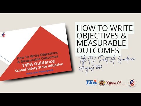 How to Write Objectives & Measurable Outcomes (OMOs) v. August 2024