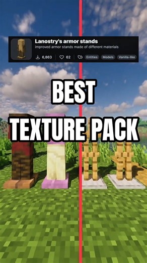 Minecraft Best Realistic Texture pack in 26.2 Update #minecraft #tutorial #viral #shorts #trending