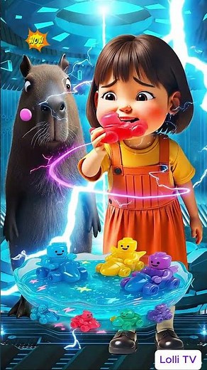 Capybara Eats Racing Car Gummies! Fun Candy Mukbang | Capy Candy