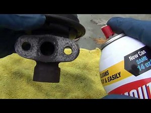 How to clean an EGR Valve