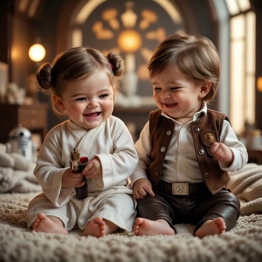 Baby Han & Leia – Cutest Star Wars Moment Ever! | #May the 4th baby#star wars baby short,