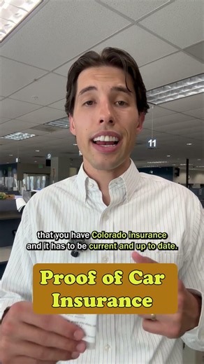 Proof of insurance needed to register vehicle