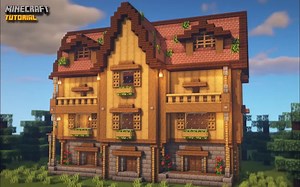 【Minecraft建筑教程】如何建造大型酒店建筑教程_我的世界