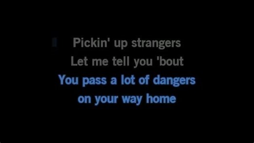 Karaoke Pickin' Up Strangers - Johnny Lee - CDG, MP4, KFN - Karaoke Version