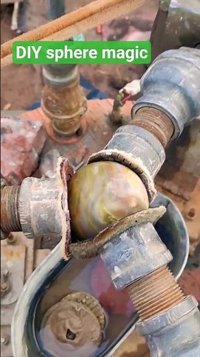 DIY Sphere Machine Turns Rough Rock into High-Polish Stone