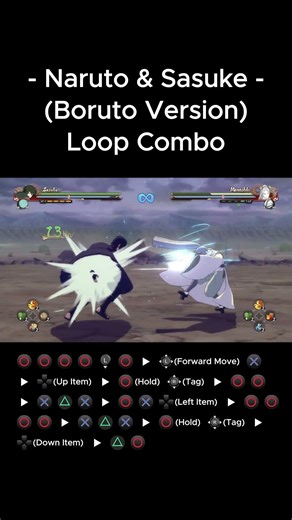 Naruto & Sasuke(Boruto Version) Loop Combo