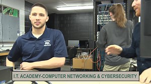 Program Highlight: I.T. Academy – Computer Networking Students in our Computer Networking program gain hands-on experience with industry-recognized technologies and certifications, including Cisco Networking (CCNA), A IT Essentials, Windows Server configuration and administration, and Security essentials. As part of the I.T. Academy, students in Computer Networking and Cybersecurity also benefit from cross-training opportunities in Computer Programming, expanding their technical skill set and ca