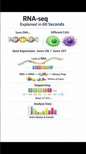 RNA-seq Explained in 60 Seconds