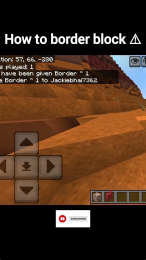 how to border block in #minecraft#shorts#subscribe