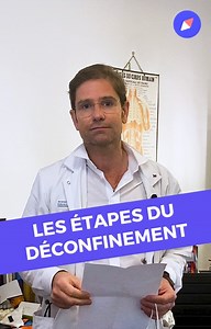 Le Président de la République a présenté hier les différentes étapes de sortie du confinement. Le point sur le calendrier prévisionnel, avec le Dr Gérald Kierzek, médecin urgentiste et directeur médical de Doctissimo. | Doctissimo