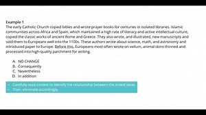 Time Shift in Transitions | Study.com ACT&REG; English Test Prep - Video | Study.com