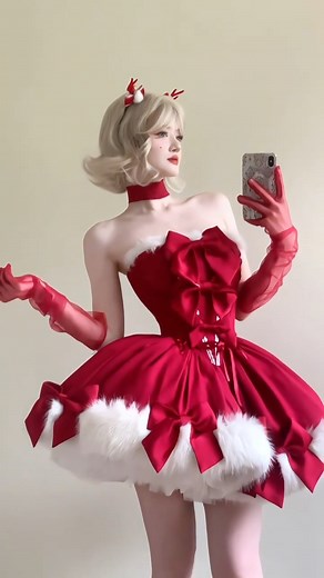 24K views · 1.5K reactions | 歷 Rich red fabric, soft plush edges, and festive bow details come together to create a warm, Christmas-themed coord full of cozy holiday spirit. ❤️ Full set – Search “POSHE-152” on devilinspired.com — $117.00 ️ Light up your Christmas look.  Free Shipping on Orders over $39, Valid November 11–15. SHOP NOW >> #christmaslook #sweetstyle #holidaycoord #devilinspired | Devilinspired | Facebook