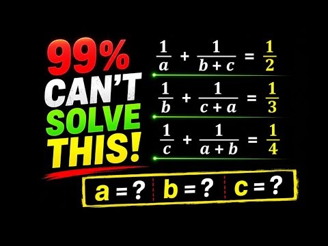99% Can't Solve This | Hard Algebra Math Challenge!