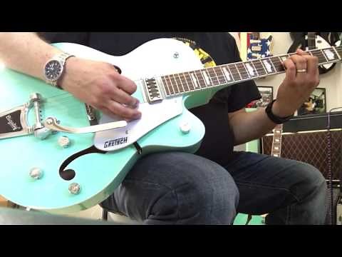Limited Edition Gretsch Electromatic G5420t Surf Green Review W/ Analog Alien Rumble Seat Pedal