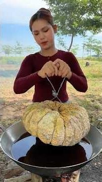 Cooking yummy deep pumpkin steam recipe