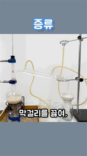 막걸리 증류. #끓음 #증발 #분별증류 #액화 #끓는점 #에탄올 #FractionalDistillation