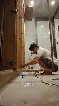 wiring installation of led strip lights for cabinet