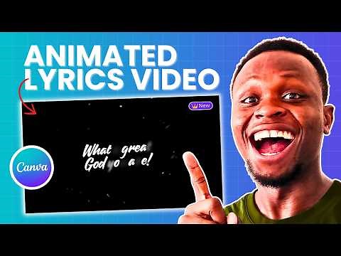 🎶 How to Create an Animated Lyrics Video in Canva (Beginner-Friendly!)