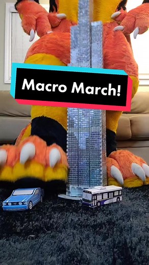 Macro March - Kaiju Fursona and Giant Furry Fun