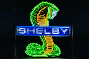 No Reserve: Shelby Cobra Neon sign
