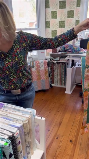 It’s our next installment for our ruler tutorial series on YouTube! Check out our link in bio for the full video on how to use the 90 Degree Double Strip Ruler from @creativegrids and see how easy it is to create our Stash Buster Table Runner! @visitirvingtonva | Sewlovelee