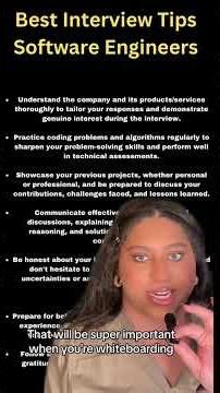 Best interview tips for Software Engineers I started my... #Shorts #thecybrlab