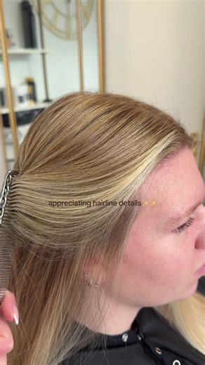 bespoke foil placement for that personal touch😍✨ @Wella Professionals #fyp #hairlinefoil #foilplacement #highlights #blonding