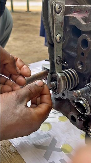 Mastering Cylinder Head Assembly: How to Install Valve Springs & Keepers Like a Pro 🛠️ #shortsfeed