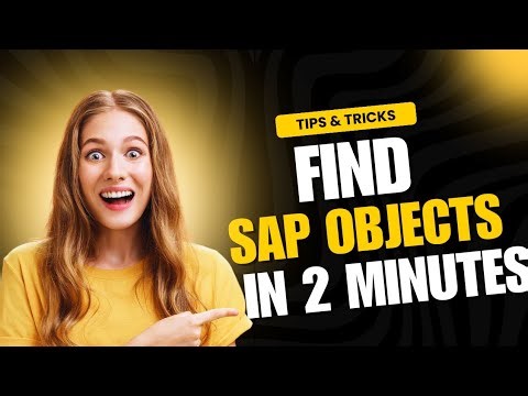 Find any SAP Objects Fast : Tcodes or Program in Seconds #SAP #sapvideos
