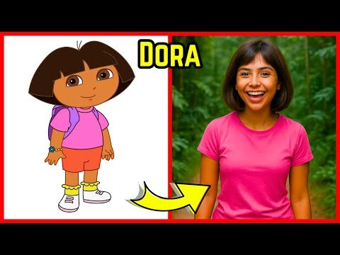 Dora in REAL LIFE!👧 | Who do the cartoon characters look like in real life?😍🎒