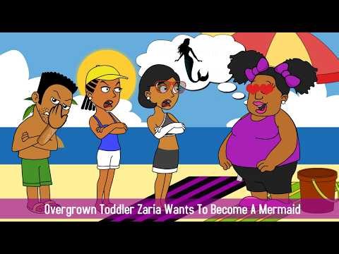Overgrown Toddler Zaria Wants To Become A Mermaid