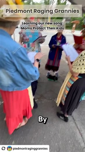 1K views · 70 reactions | @piedmontraginggrannies We’re working on some new songs to add to our repertoire! Today we started learning one of our new songs at an impromptu rehearsal. #raginggrannies #rehearsals #greensboro #behindthescenes #headstart | Pittsburgh Lesbian Correspondents | Facebook