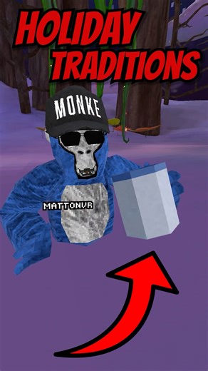 Support A Monke: Holiday Traditions! 😁 #supportamonke #monke #gorillatag #viral #vr