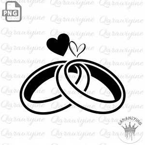 Wedding Rings PNG: Marriage Icon Clipart for Cricut (digital Download - Etsy