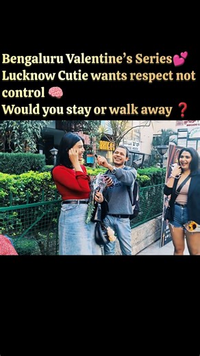 Bengaluru Valentine’s Series 💕 reality check for couples 🚨 #denzel