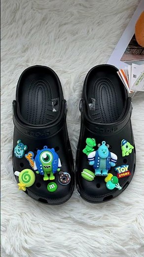 Toy Story on my crocs 🖤Cool & cute combo 🚀 #croccharms #crocs